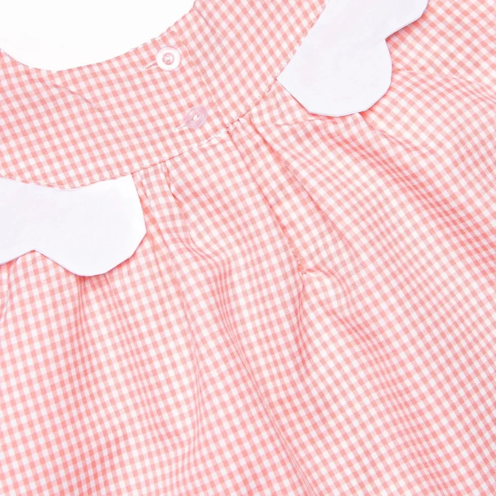 Stitchy Fish Simple Scallops Bubble in Pink, 9M - Picture 11 of 11
